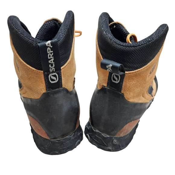 Scarpa Pro Ascent Mens Climbing Hiking Boots Size 42 Orange Black Gorpcore‎ - Picture 2 of 12